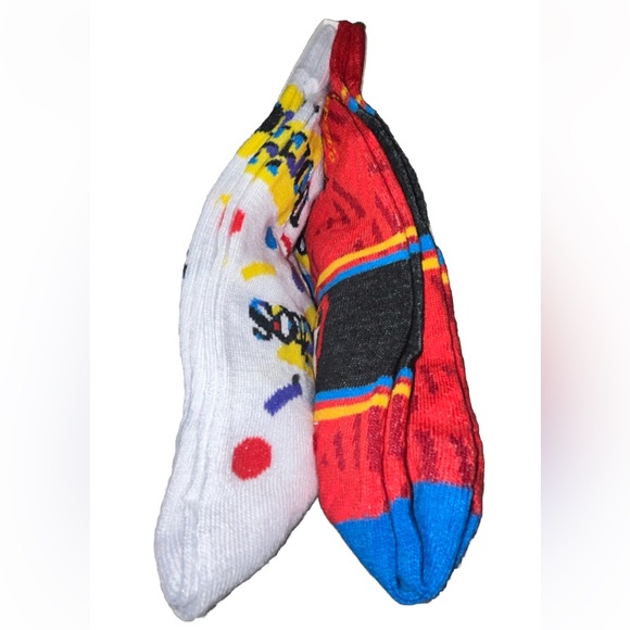 Doritos Odd Sox Crew Socks 2 Pair Men 8-12 W 9-13 Red White w Logo Chips Snacks - Picture 6 of 9